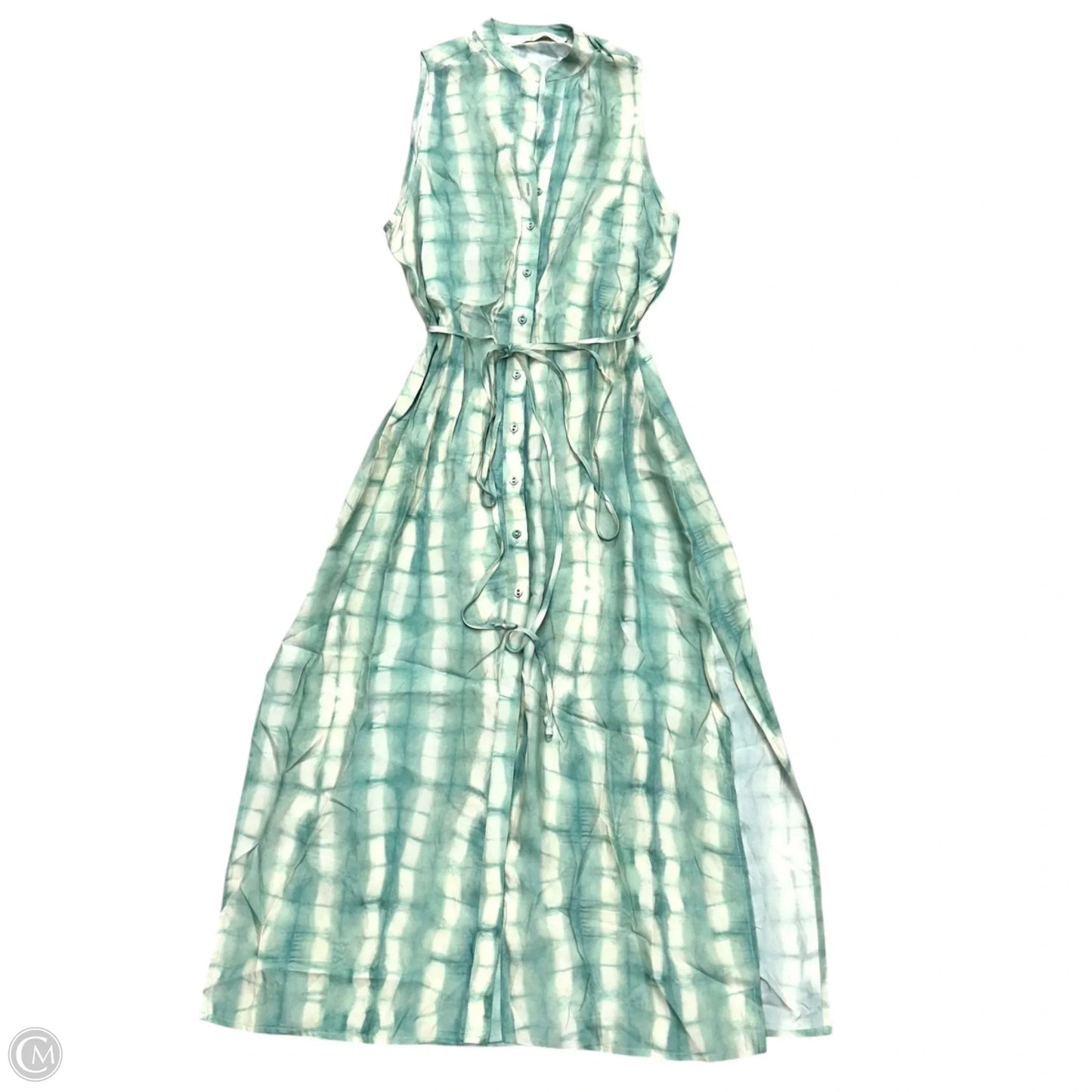 Dress Casual Midi By Marie Oliver In Cream & Green, Size: Xs