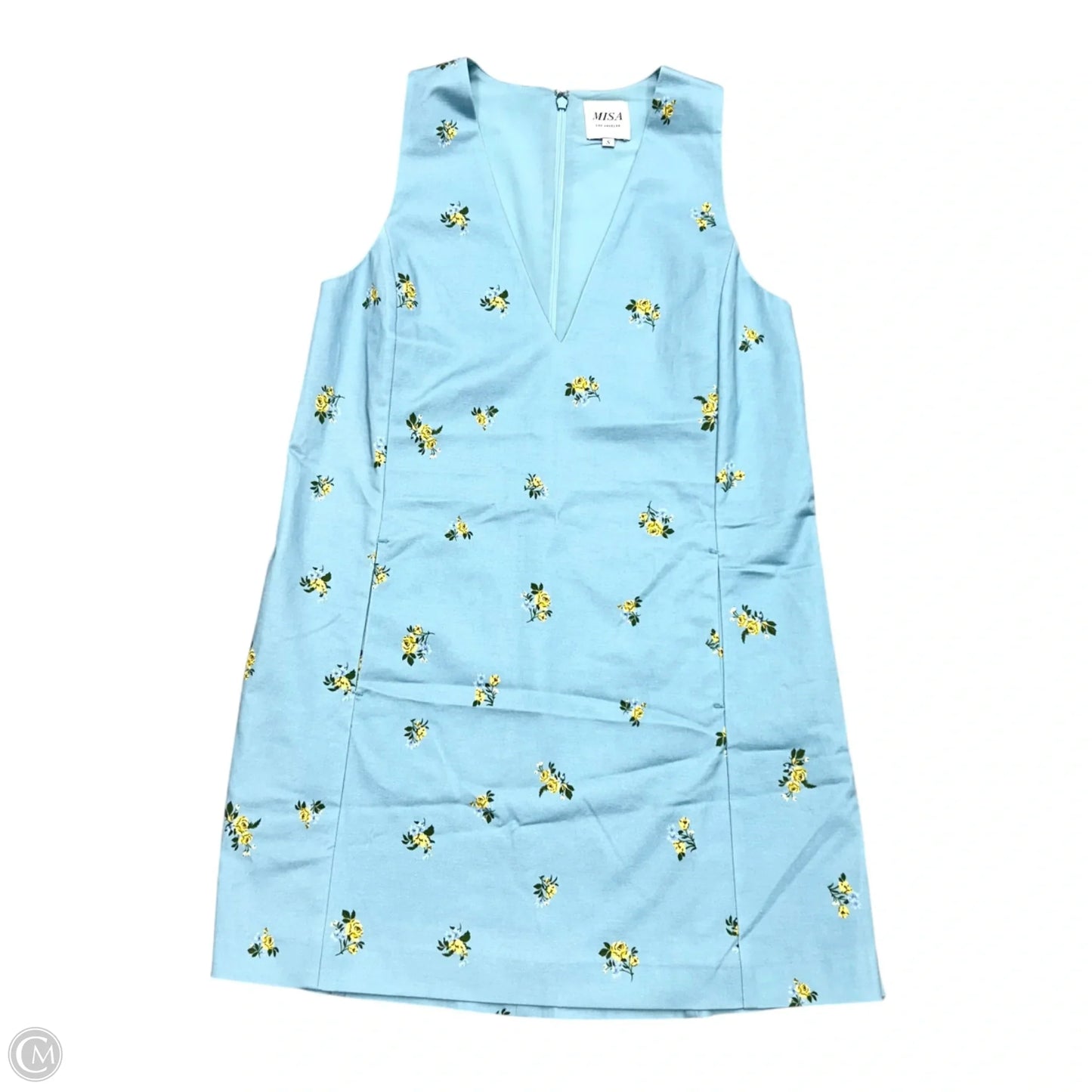 Dress Designer By Misa In Blue & Yellow, Size: S