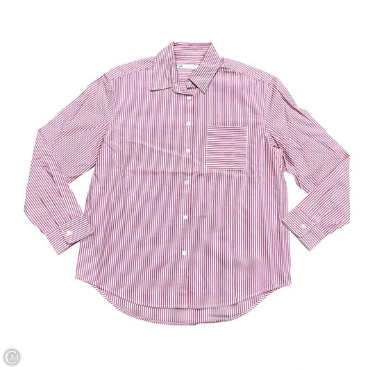 Top Long Sleeve By Southern Tide In Pink & White, Size: Xs