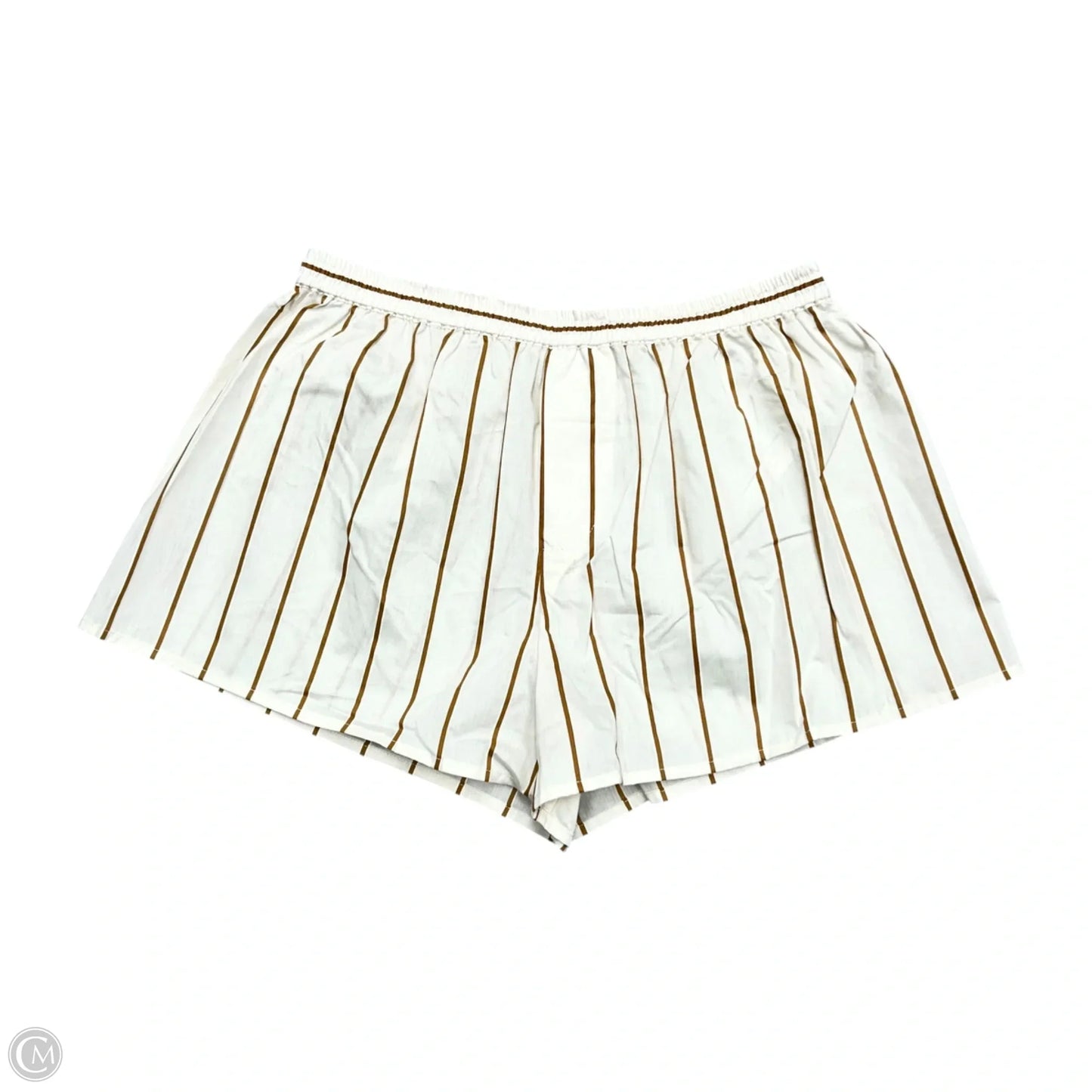 Shorts By Staud In Tan & White, Size: Xs