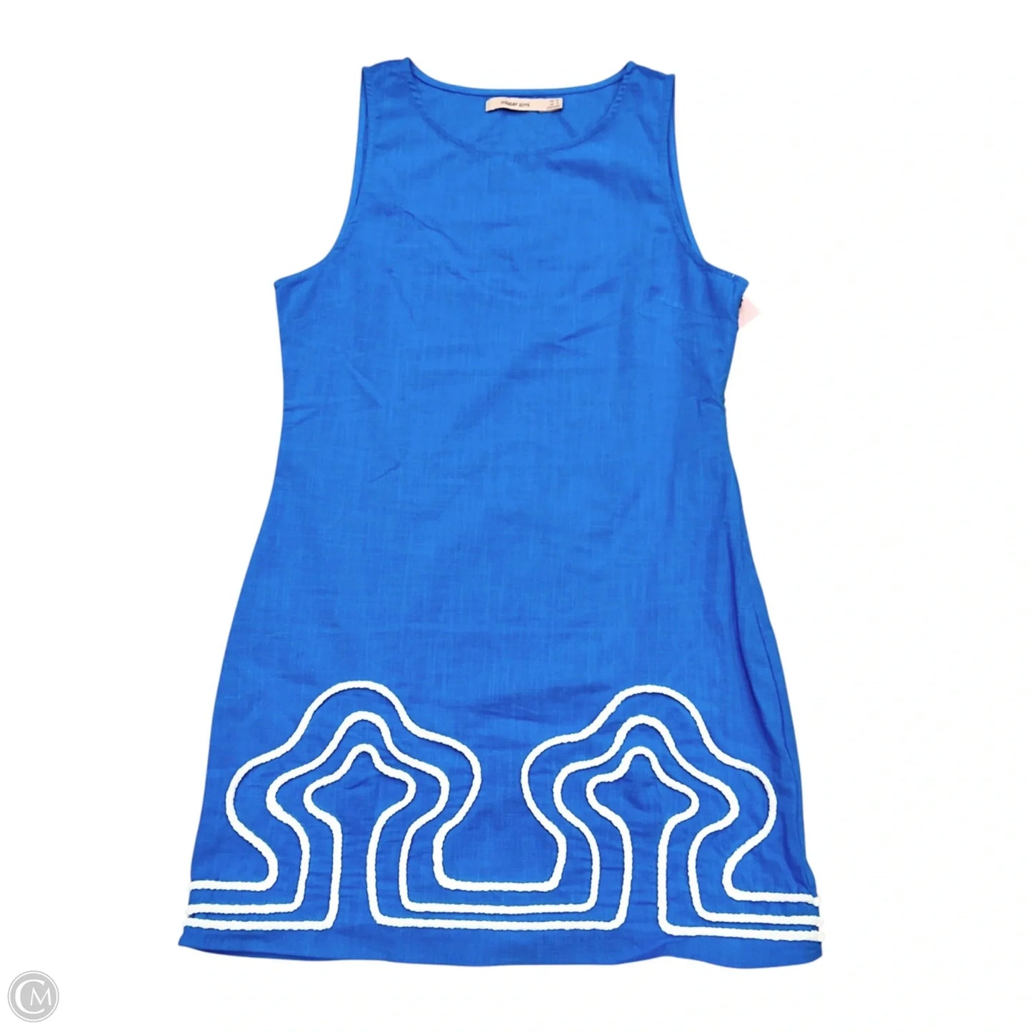 Dress Casual Short By Mister Zimi In Blue & White, Size: S