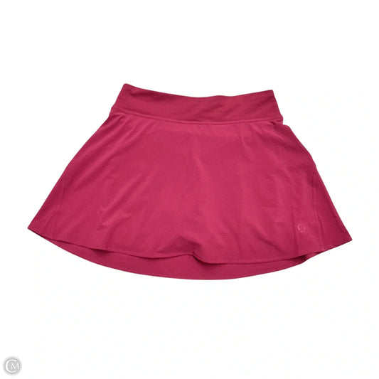 Athletic Skort By Lululemon In Pink, Size: S