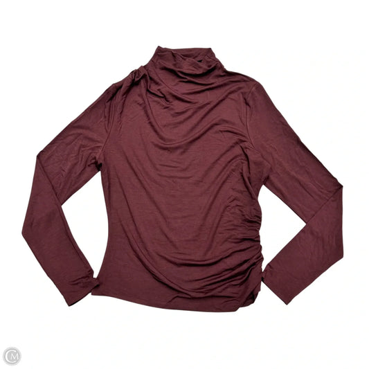 Top Long Sleeve By Veronica Beard In Maroon, Size: L
