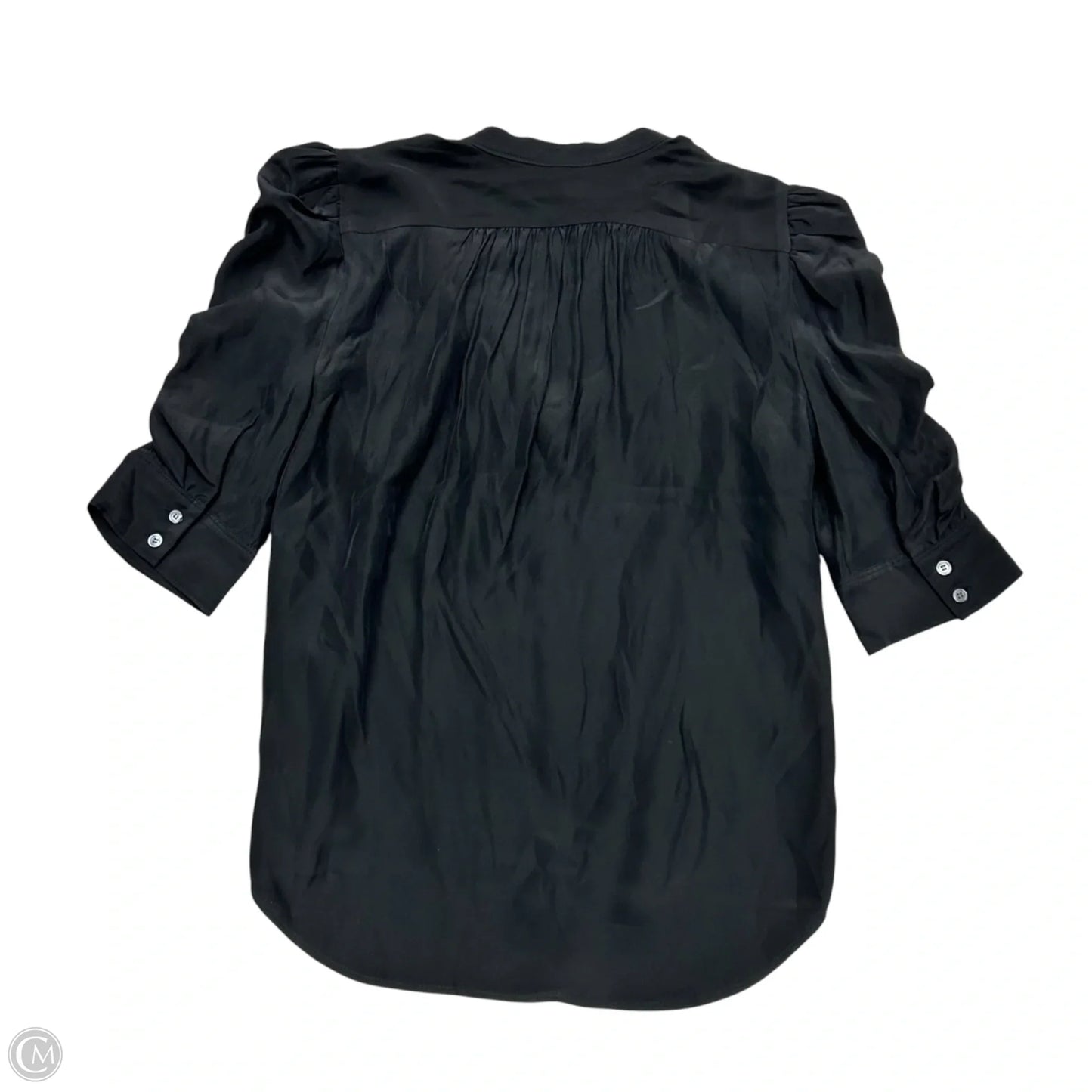 Top Short Sleeve By Frame In Black, Size: Xs