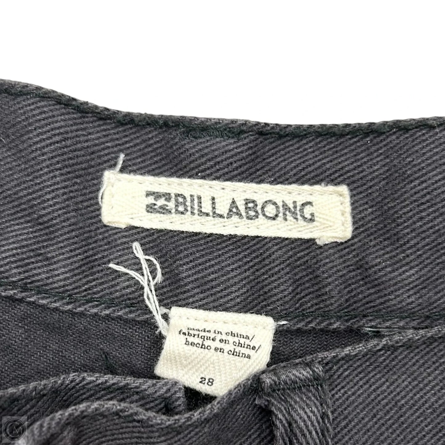 Shorts By Billabong In Black Denim, Size: 6