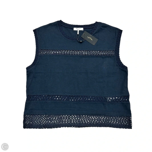 Top Short Sleeve By Rag And Bone In Navy, Size: S