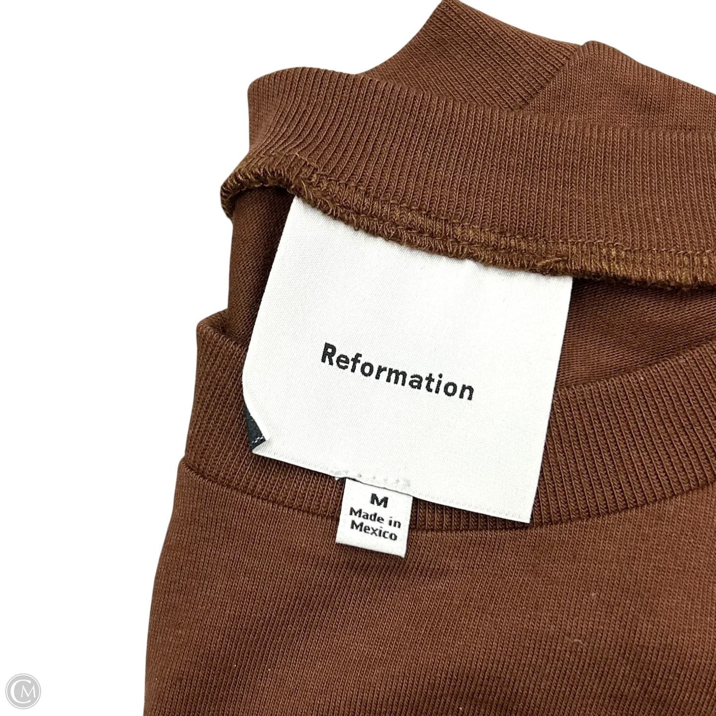 Top Short Sleeve By Reformation In Brown, Size: M