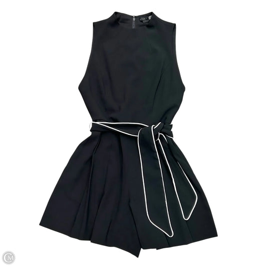 Romper Designer By Alice + Olivia In Black, Size: S