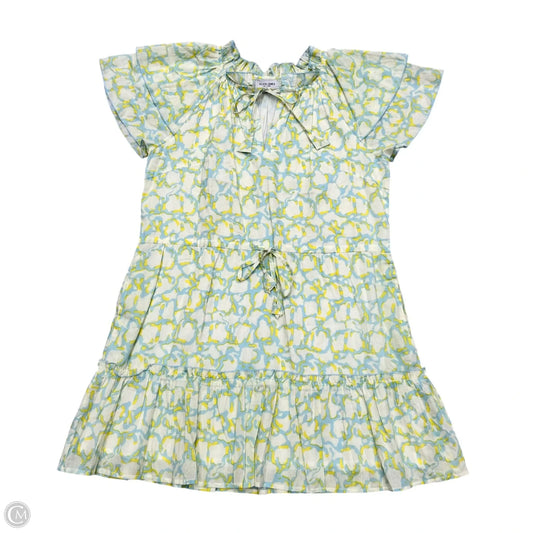 Dress Casual Short By Olivia James In Blue & Yellow, Size: S