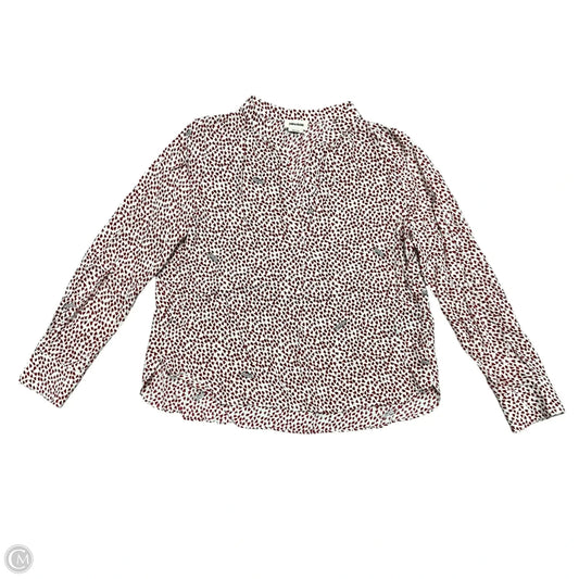 Top Long Sleeve By Zadig And Voltaire In Red & White, Size: Xs
