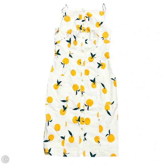 Dress Casual Midi By Maeve In Orange & Tan, Size: S