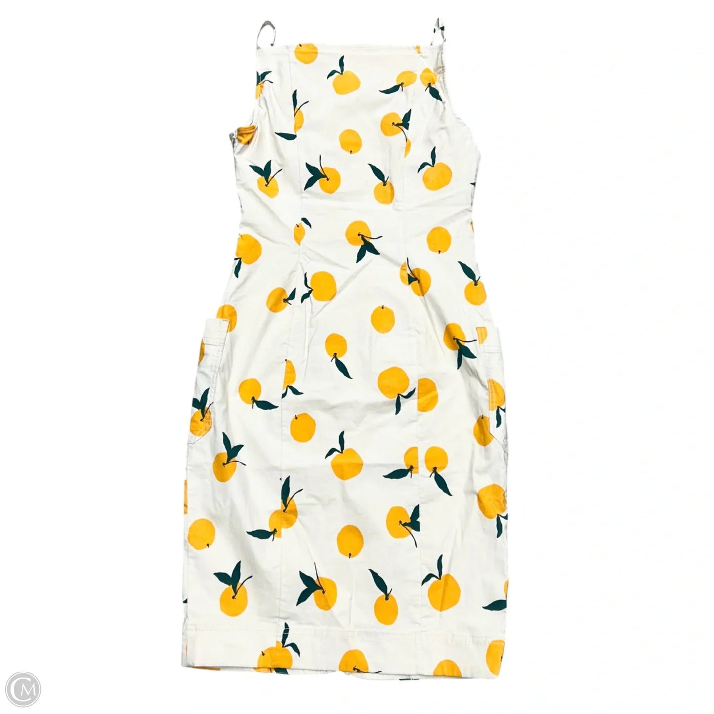 Dress Casual Midi By Maeve In Orange & Tan, Size: S