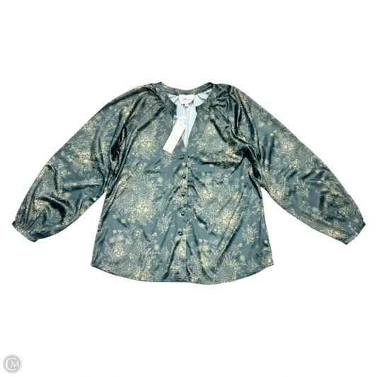 Top Long Sleeve By J Flower In Green, Size: S