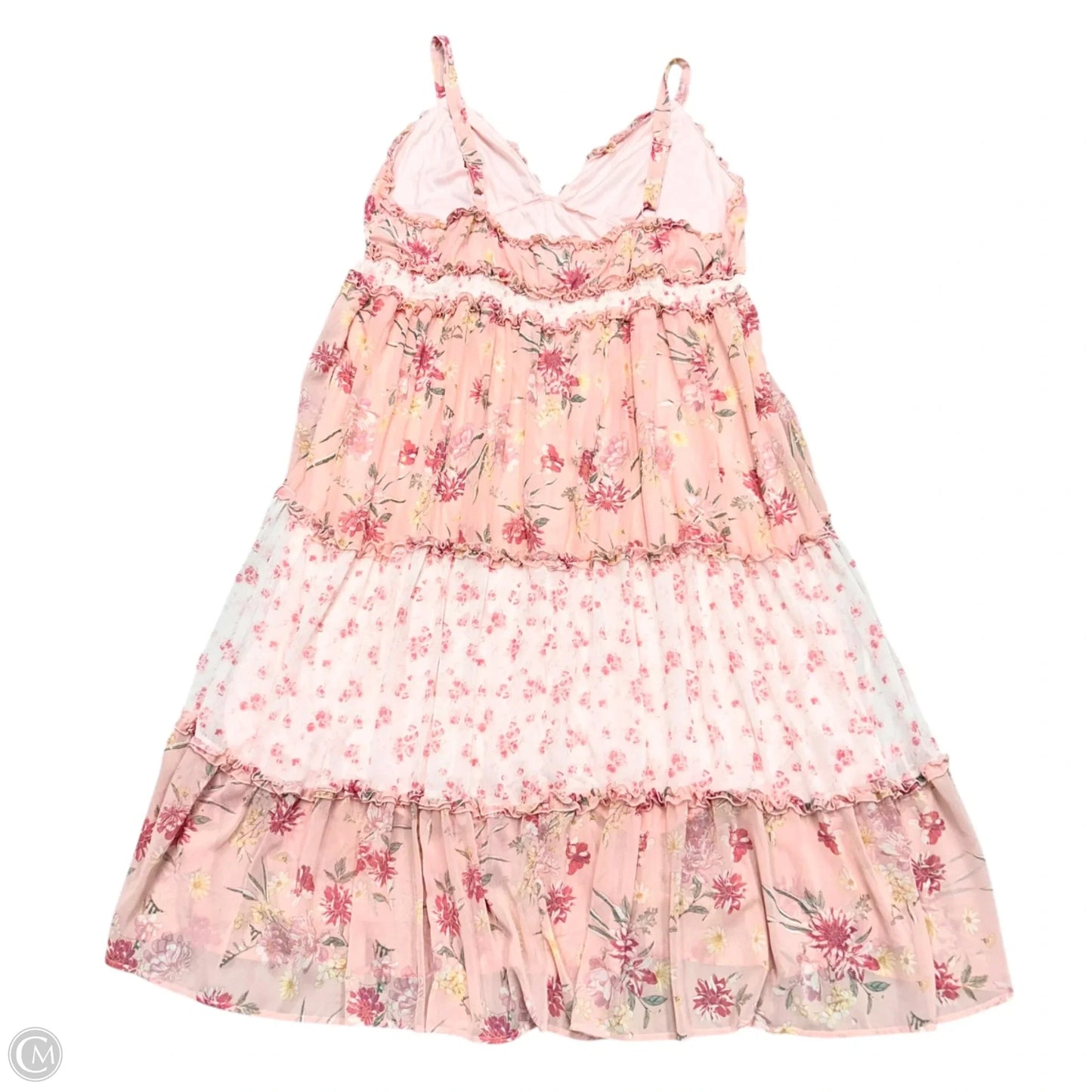 Dress Casual Maxi By Torrid In Pink & White, Size: 4x