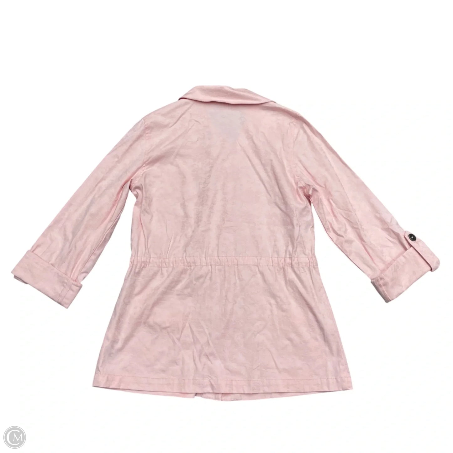 Jacket Shirt By Chicos In Pink, Size: S
