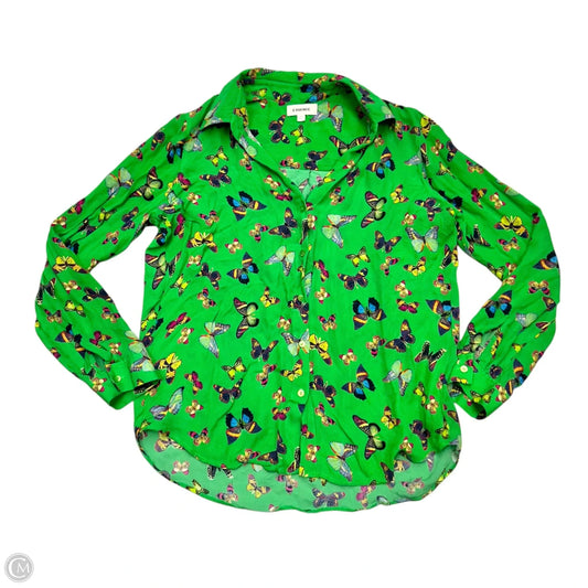 Top Long Sleeve By L Agence In Green & Purple, Size: S