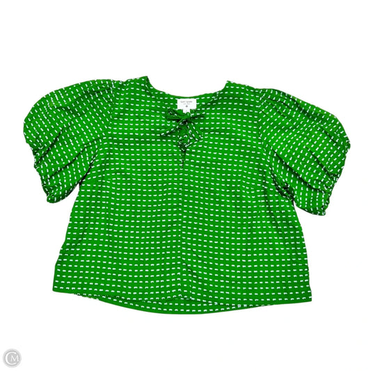 Top Short Sleeve By Target x Kate Spade In Green & White, Size: Xl