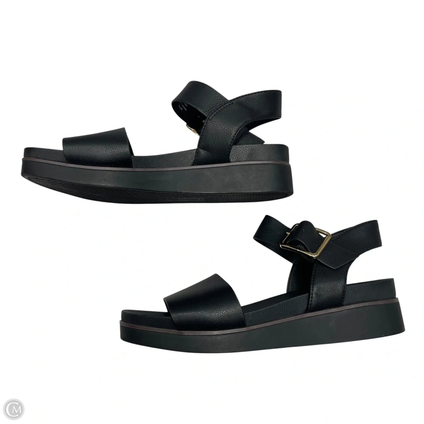 Sandals Flats By Life Stride In Black, Size: 8.5