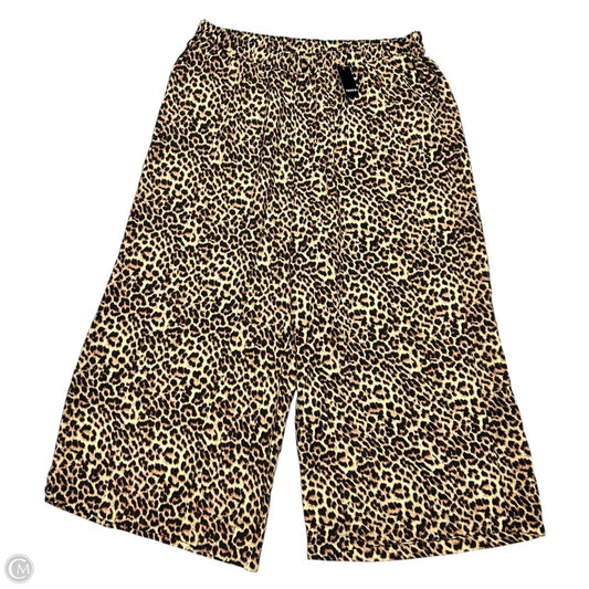 Pants Wide Leg By Torrid In Leopard Print, Size: 4x