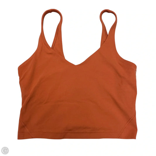 Athletic Bra By Lululemon In Orange, Size: S