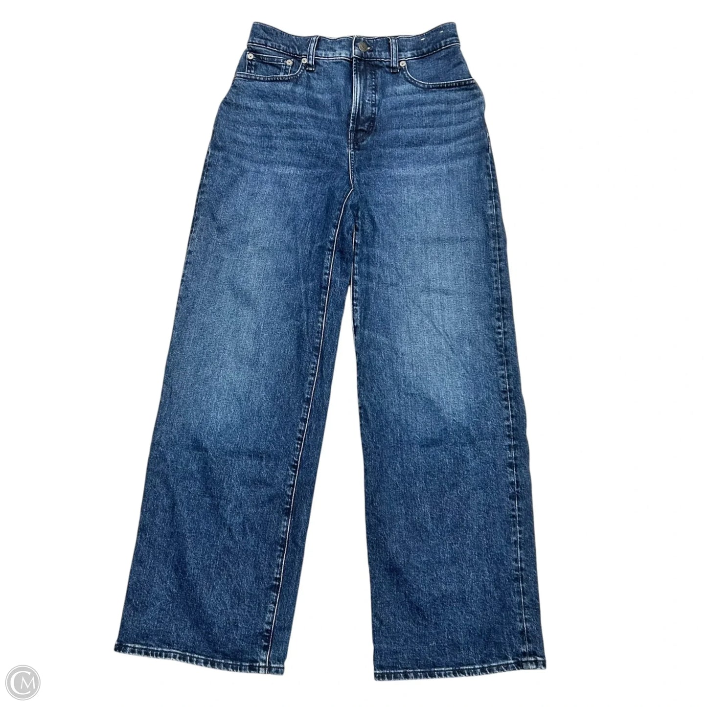 Jeans Wide Leg By Madewell In Blue Denim, Size: 2
