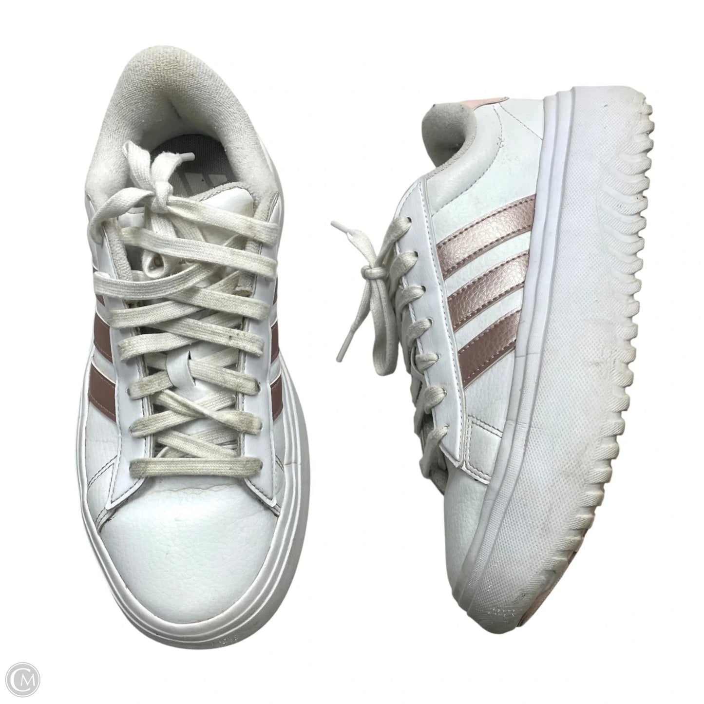 Shoes Sneakers Platform By Adidas In Pink & White, Size: 8