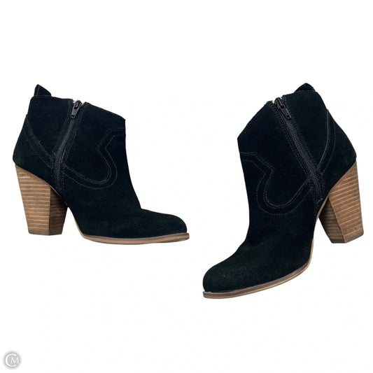Boots Ankle Heels By Steve Madden In Black, Size: 7