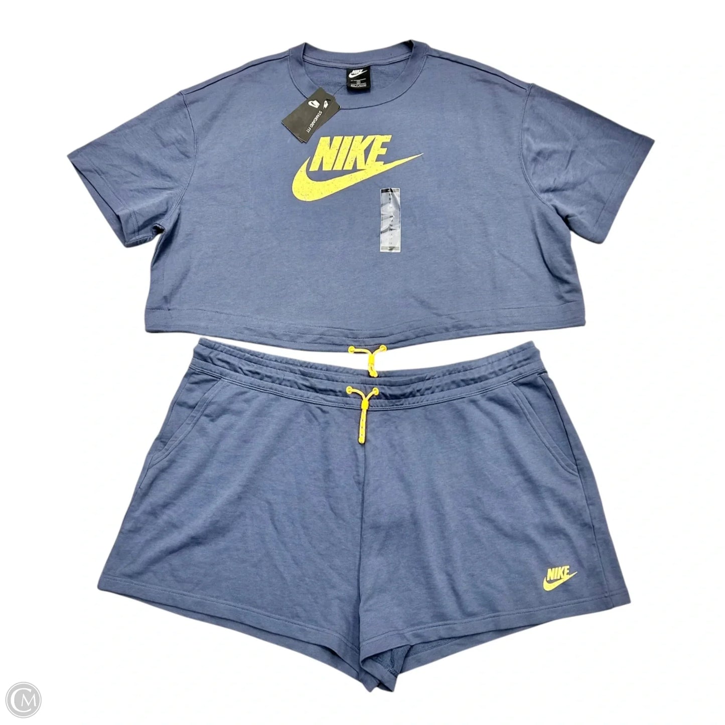 Lounge Set Shorts By Nike Apparel In Blue, Size: 3x