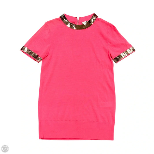 Top Short Sleeve Designer By Kate Spade In Hot Pink, Size: S