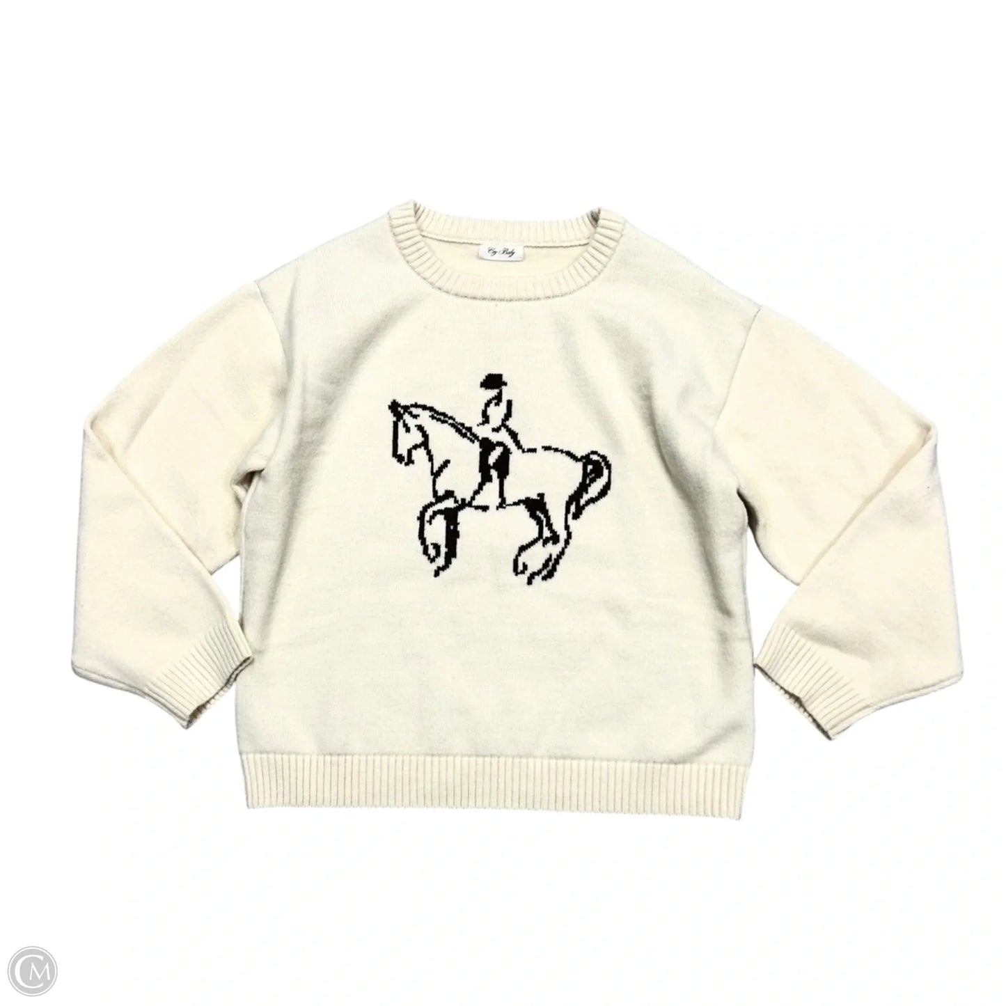 Sweater By Cry Baby In Cream, Size: M/L