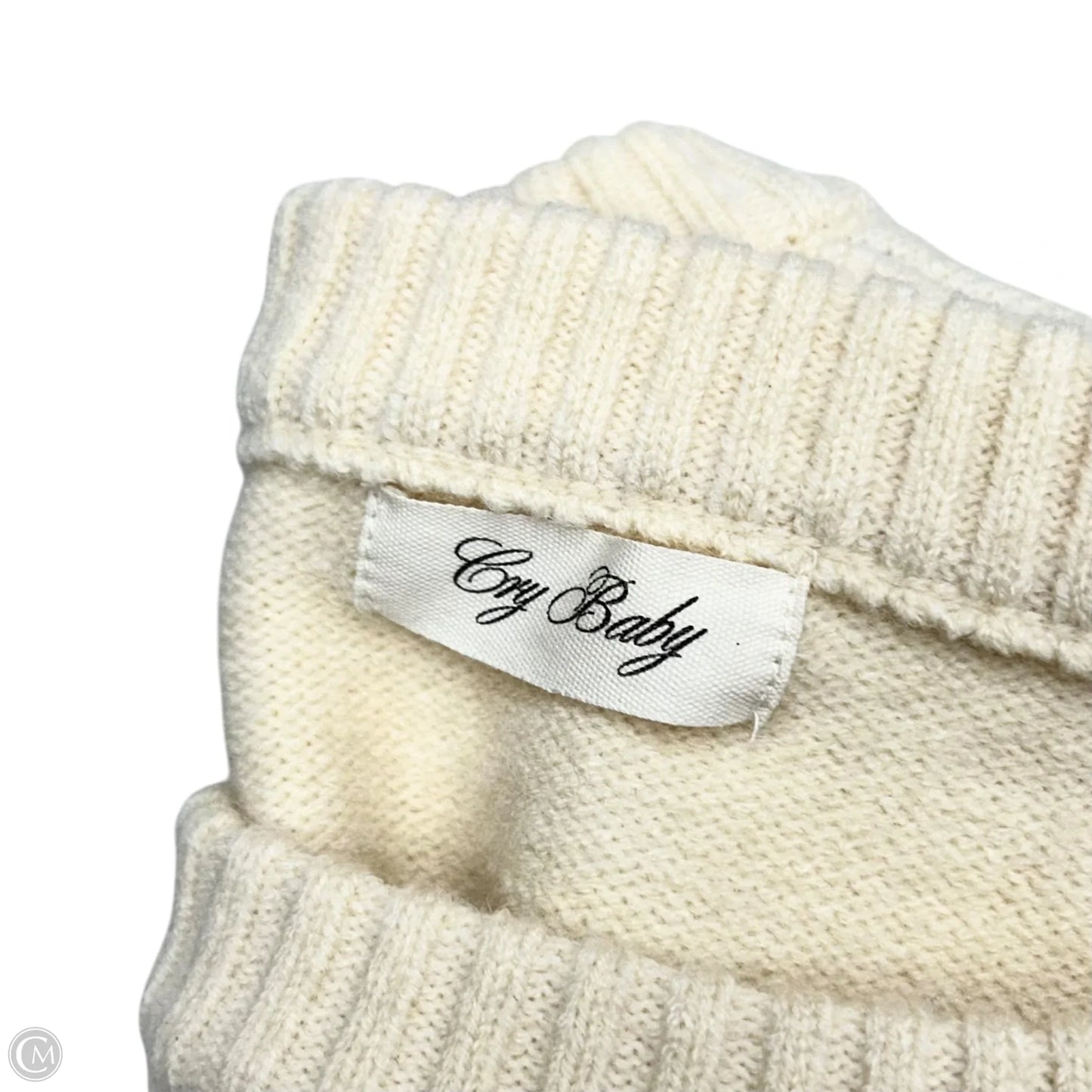 Sweater By Cry Baby In Cream, Size: M/L