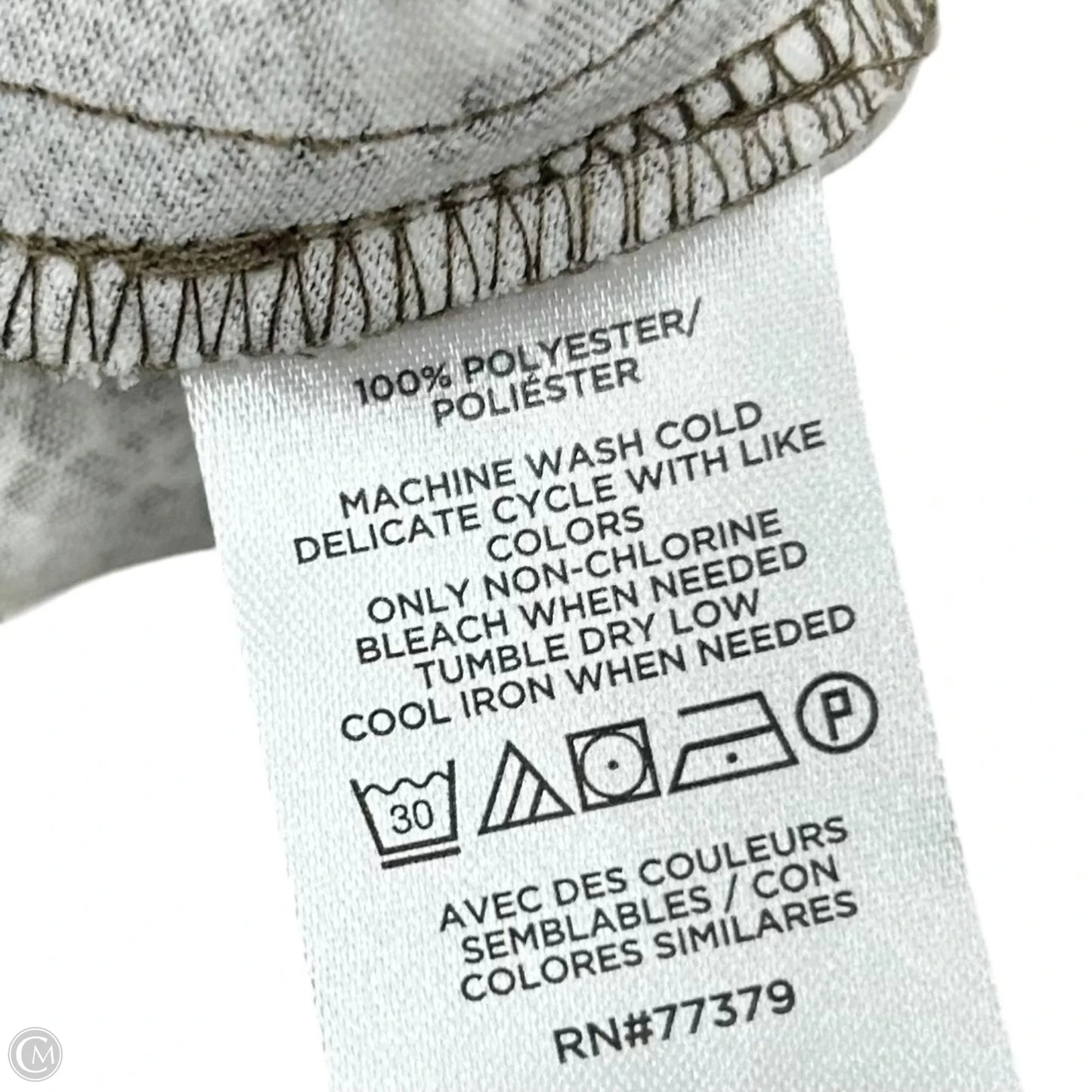 Dress Party Long By Banana Republic In Cream & Grey, Size: M
