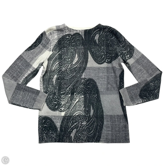 Sweater Cashmere By Talbots In Black & Cream, Size: Sp