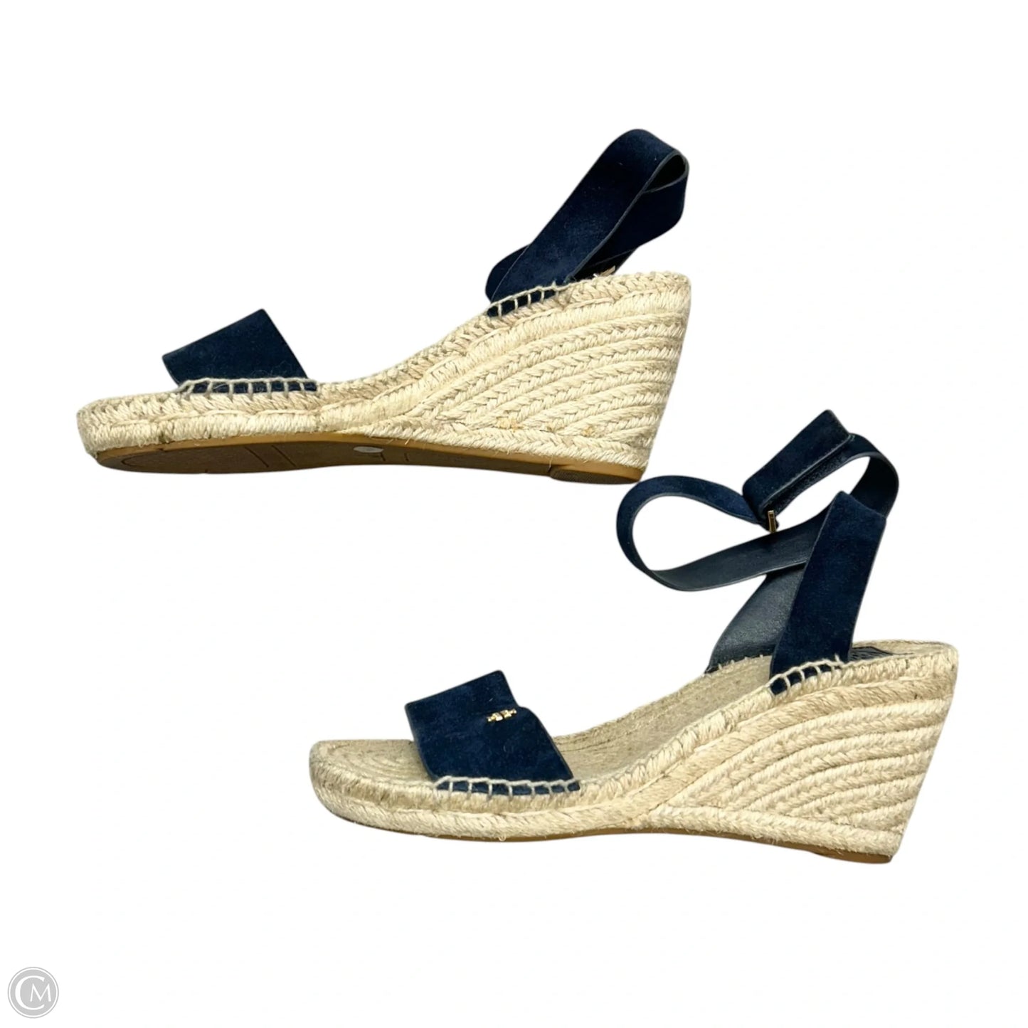 Sandals Designer By Tory Burch In Navy, Size: 9