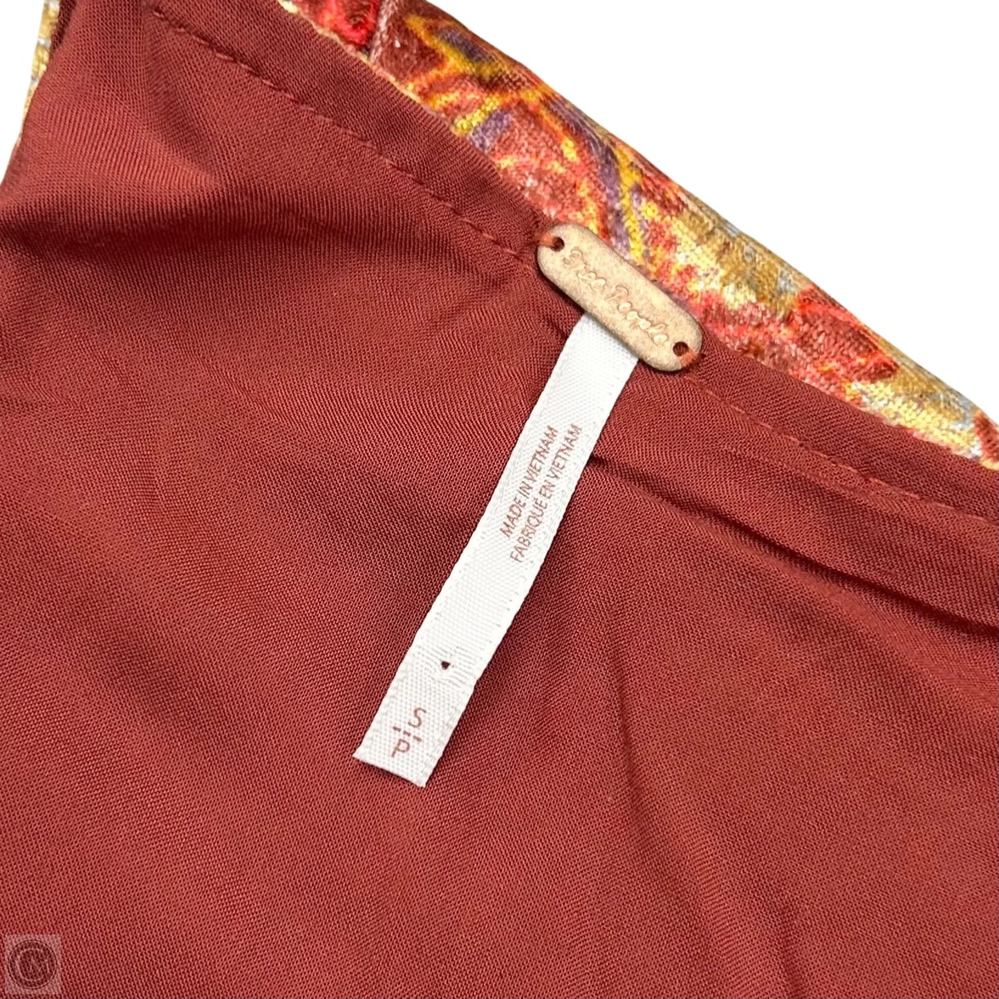 Jumpsuit By Free People In Red & Yellow, Size: S