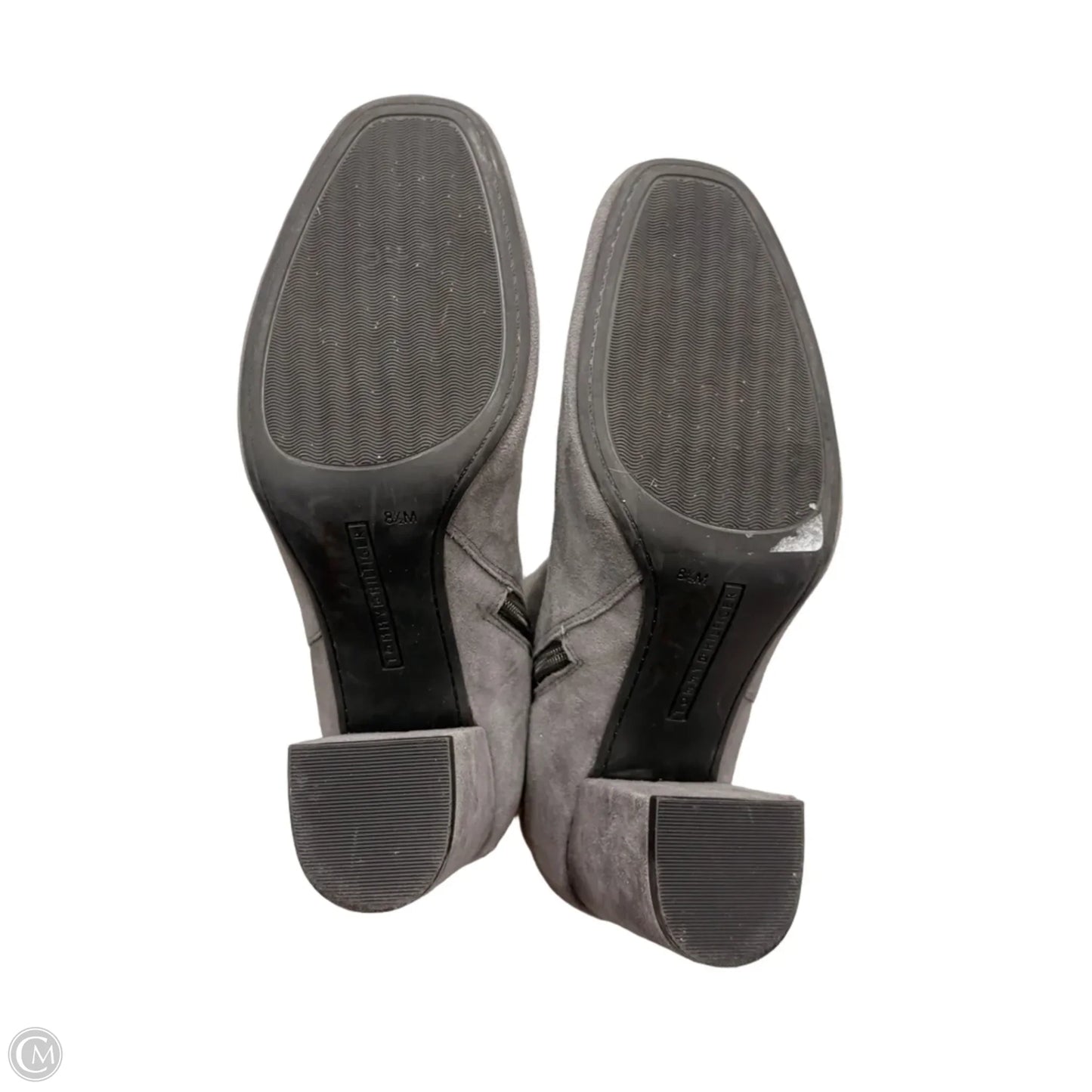 Boots Ankle Heels By Tommy Hilfiger In Grey, Size: 8.5