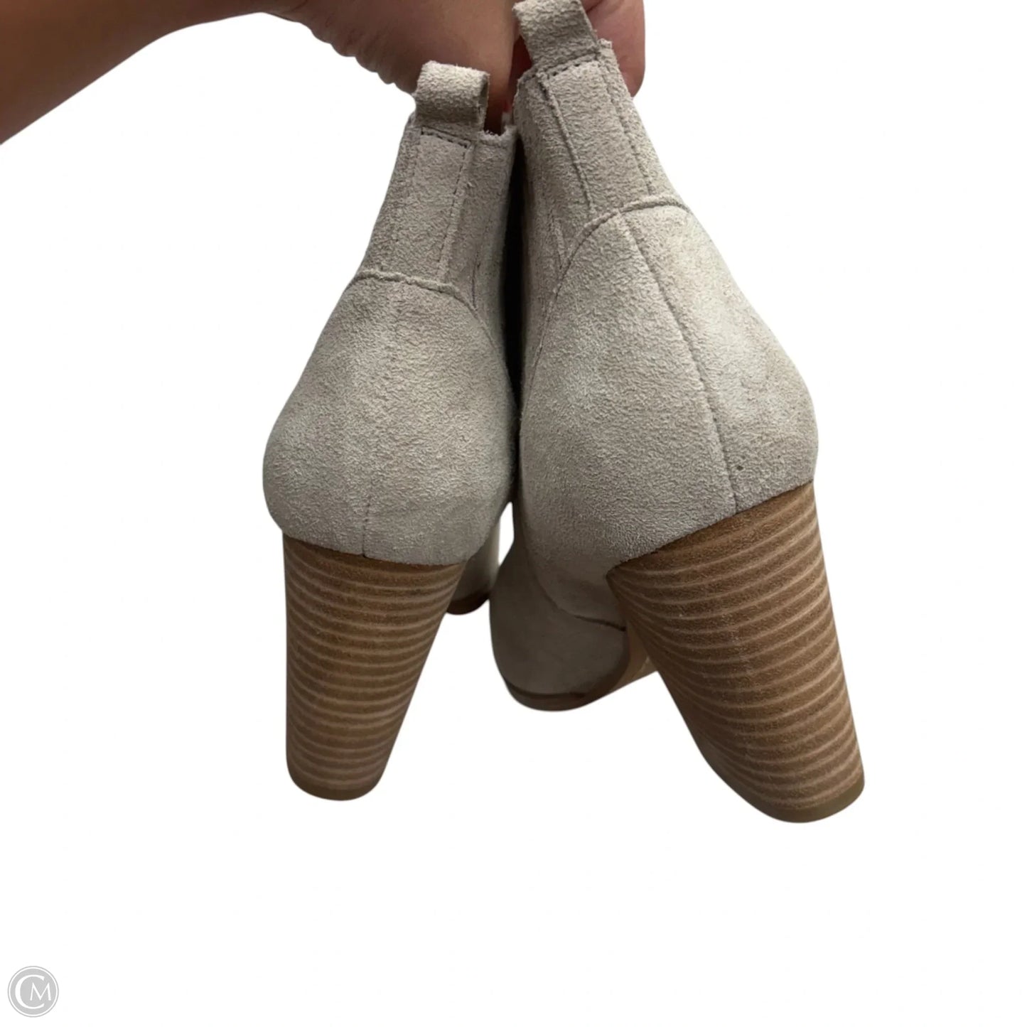 Boots Ankle Heels By Marc Fisher In Grey, Size: 8.5