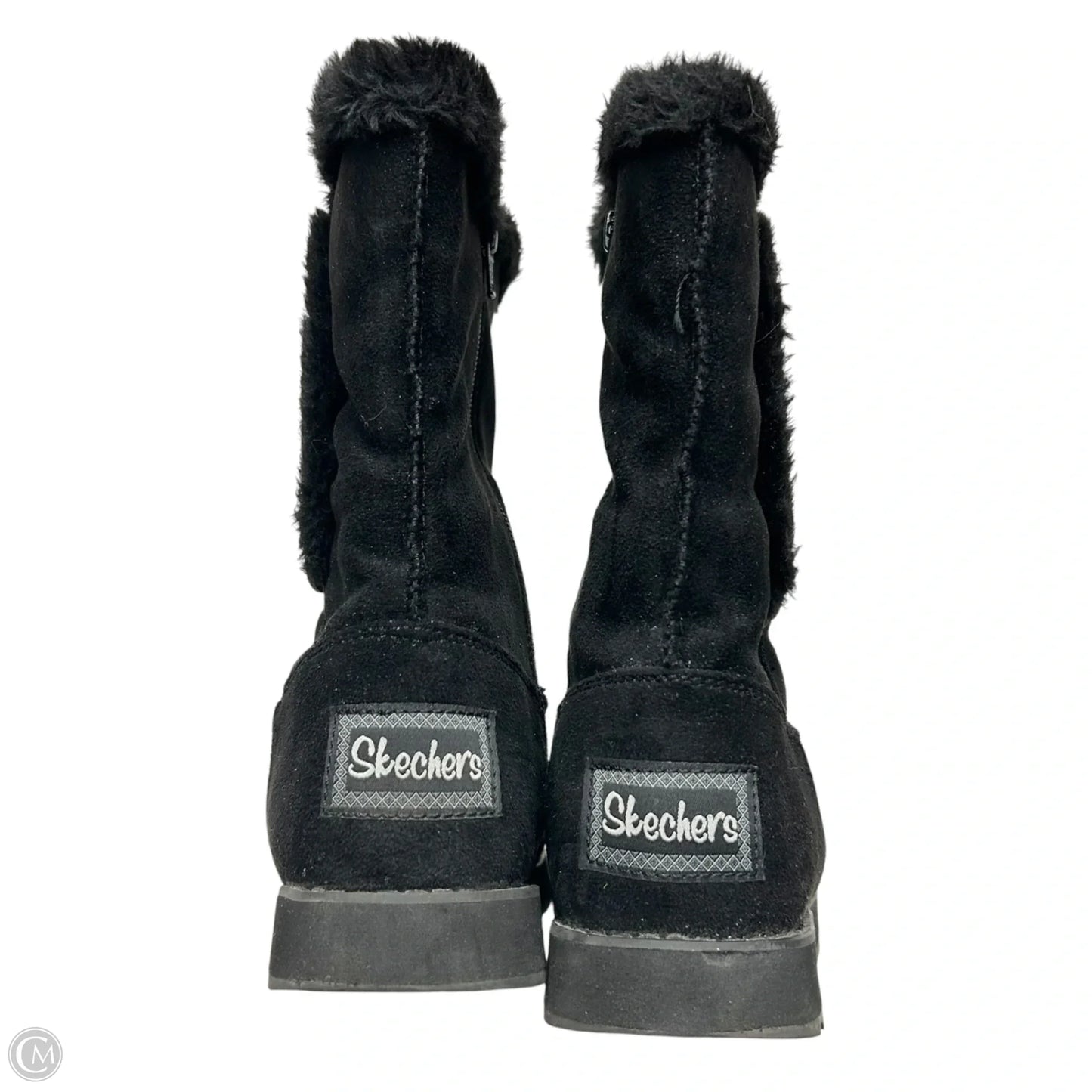 Boots Ankle Flats By Skechers In Black, Size: 6
