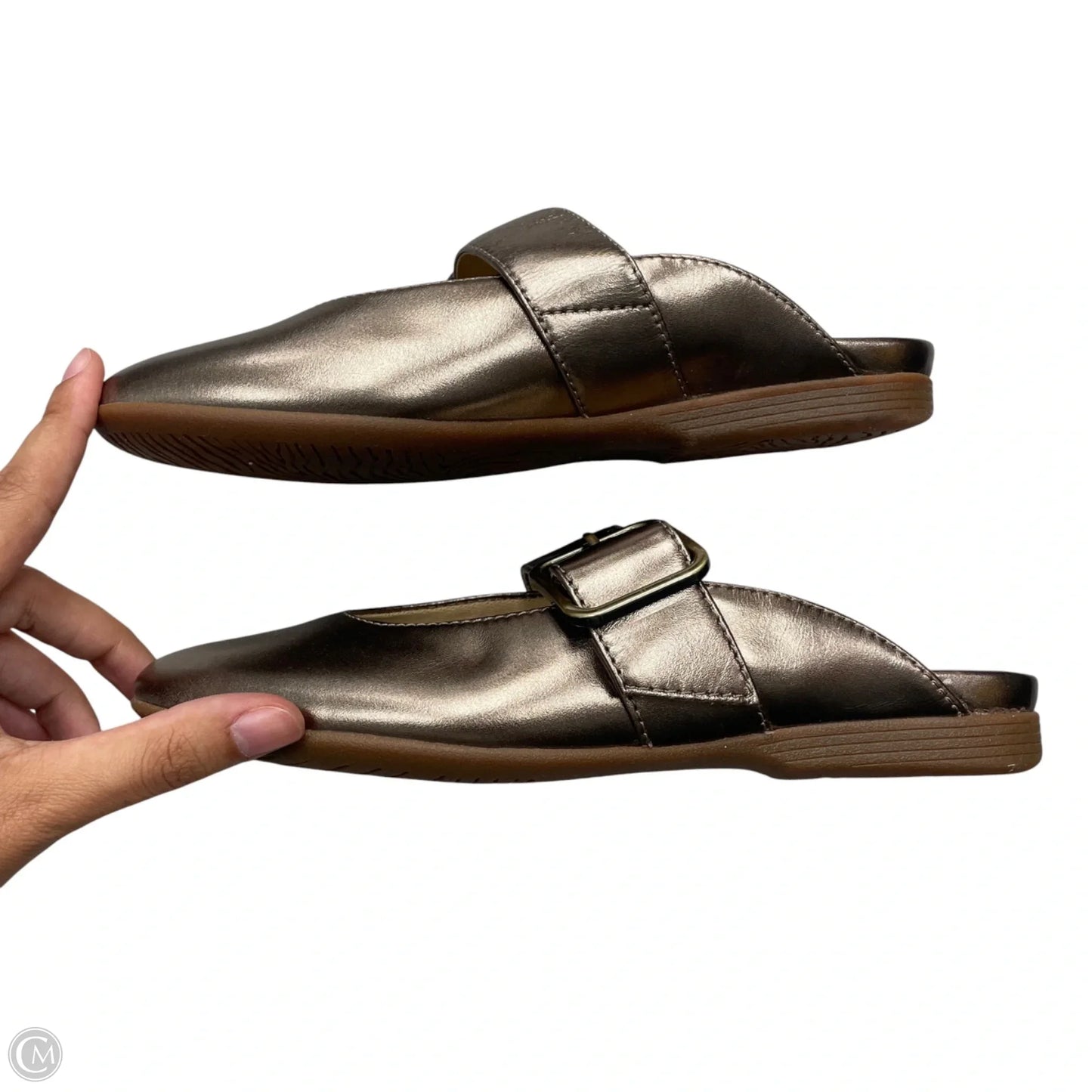 Shoes Flats By Dansko In Bronze, Size: 6.5