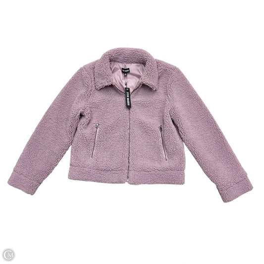Jacket Faux Fur & Sherpa By Steve Madden In Purple, Size: M