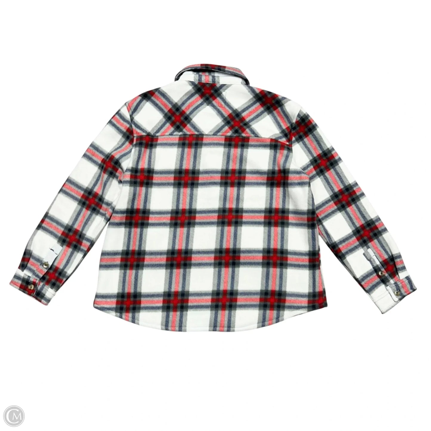 Jacket Shirt By Sage In Plaid Pattern, Size: Xl