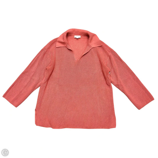 Sweater By Loft In Coral, Size: Xl