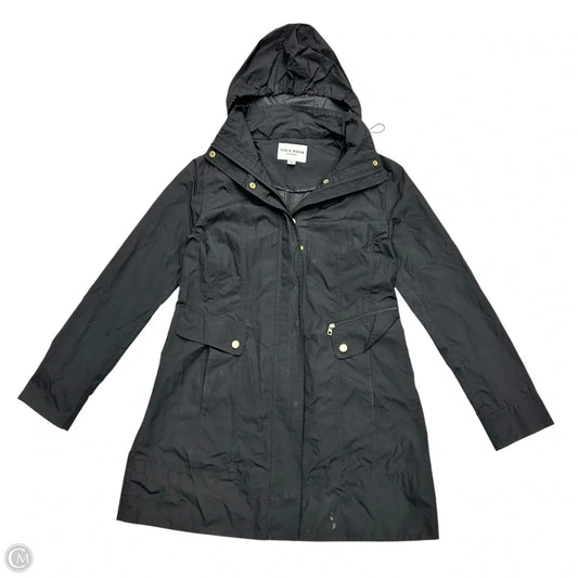 Coat Raincoat By Cole-haan In Black, Size: Mp