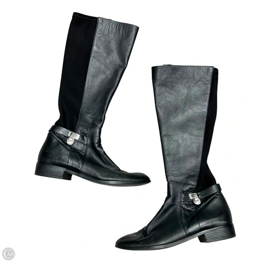 Boots Knee Flats By Michael By Michael Kors In Black, Size: 10