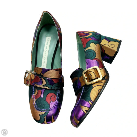 Shoes Heels Block By Paola Darcano In Multi-colored, Size: 6.5