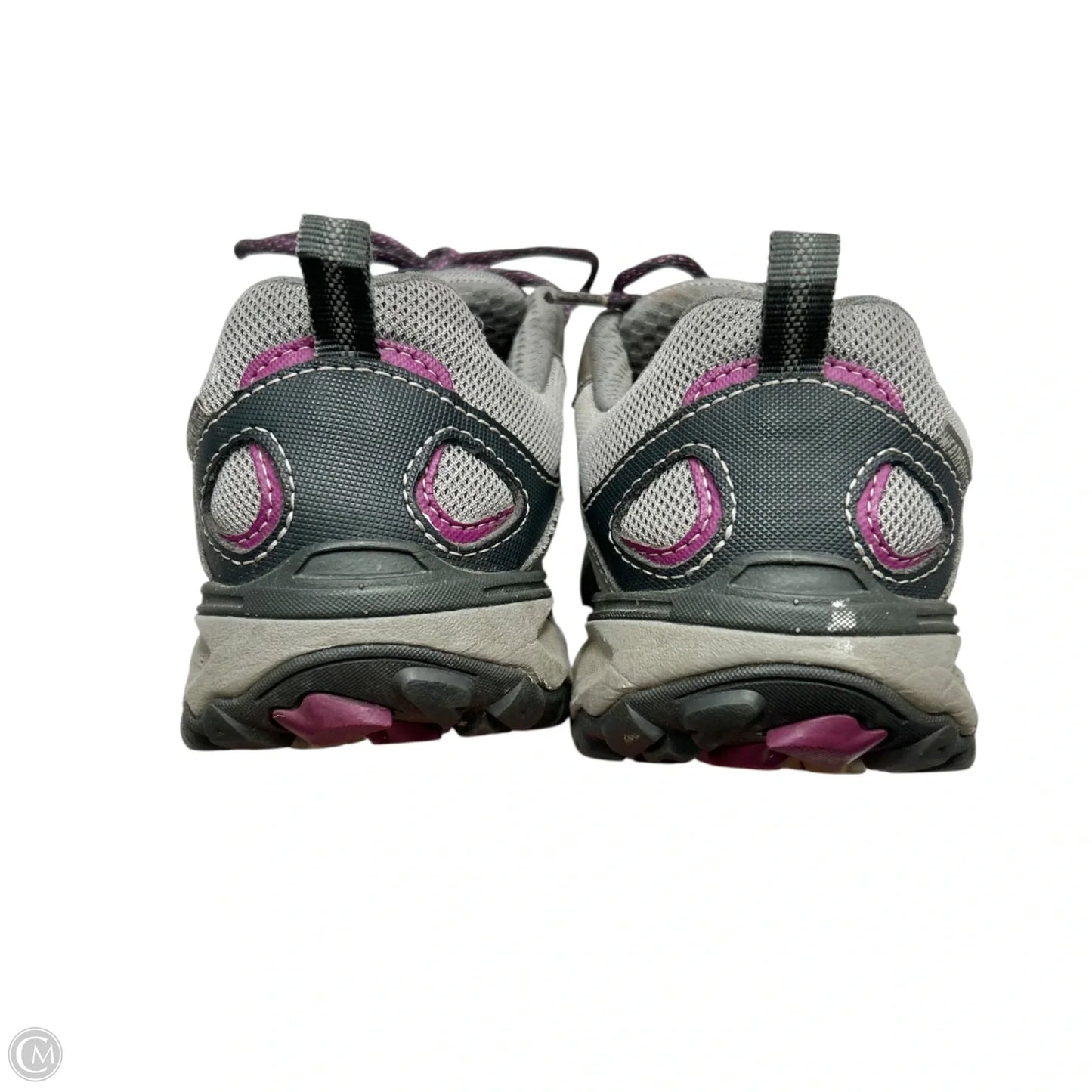 Shoes Hiking By Eddie Bauer In Grey & Purple, Size: 7