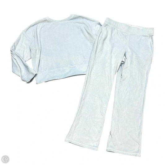 Top 2pc Long Sleeve By Jockey In Blue, Size: M