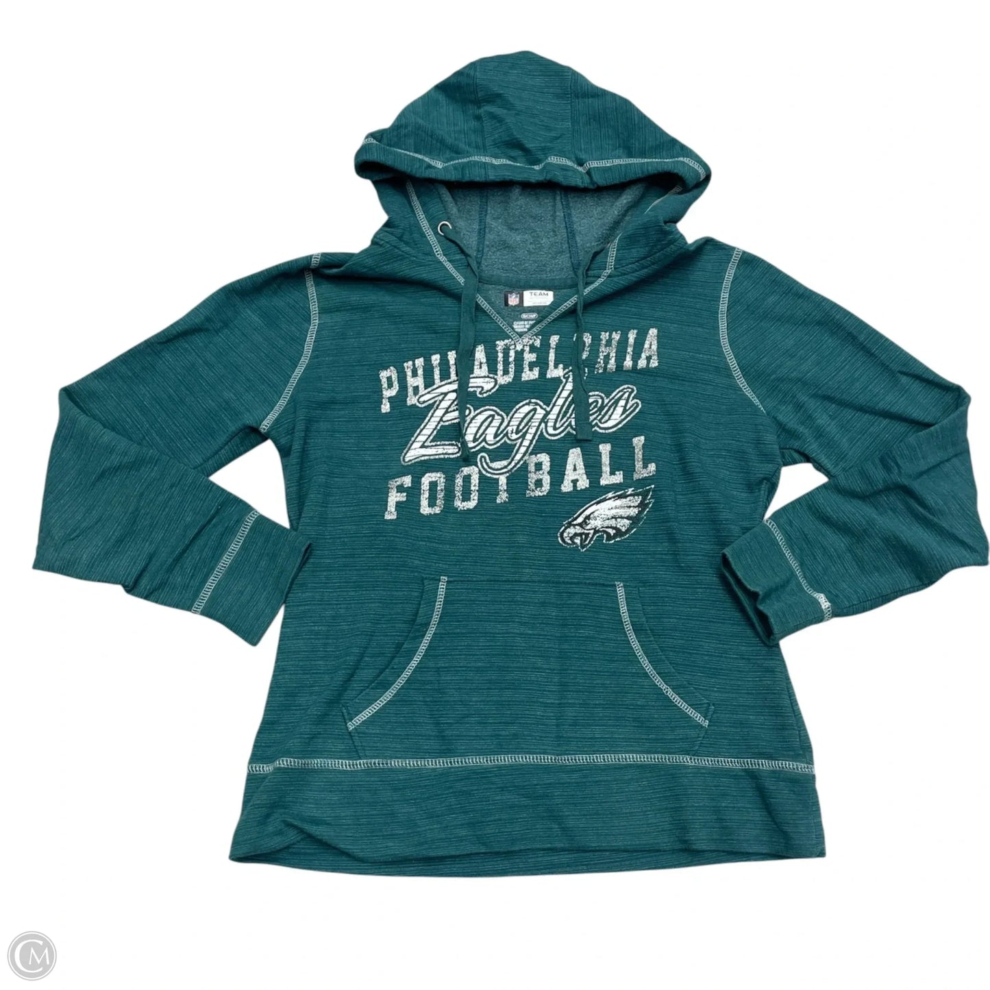 Sweatshirt Hoodie By Nfl In Green, Size: S