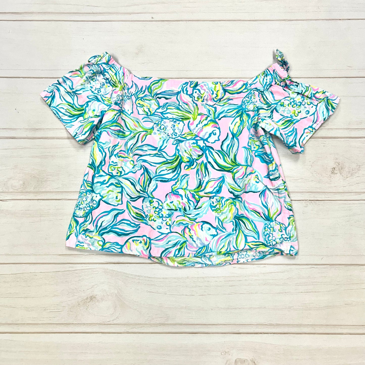 Top Short Sleeve Designer By Lilly Pulitzer  Size: S