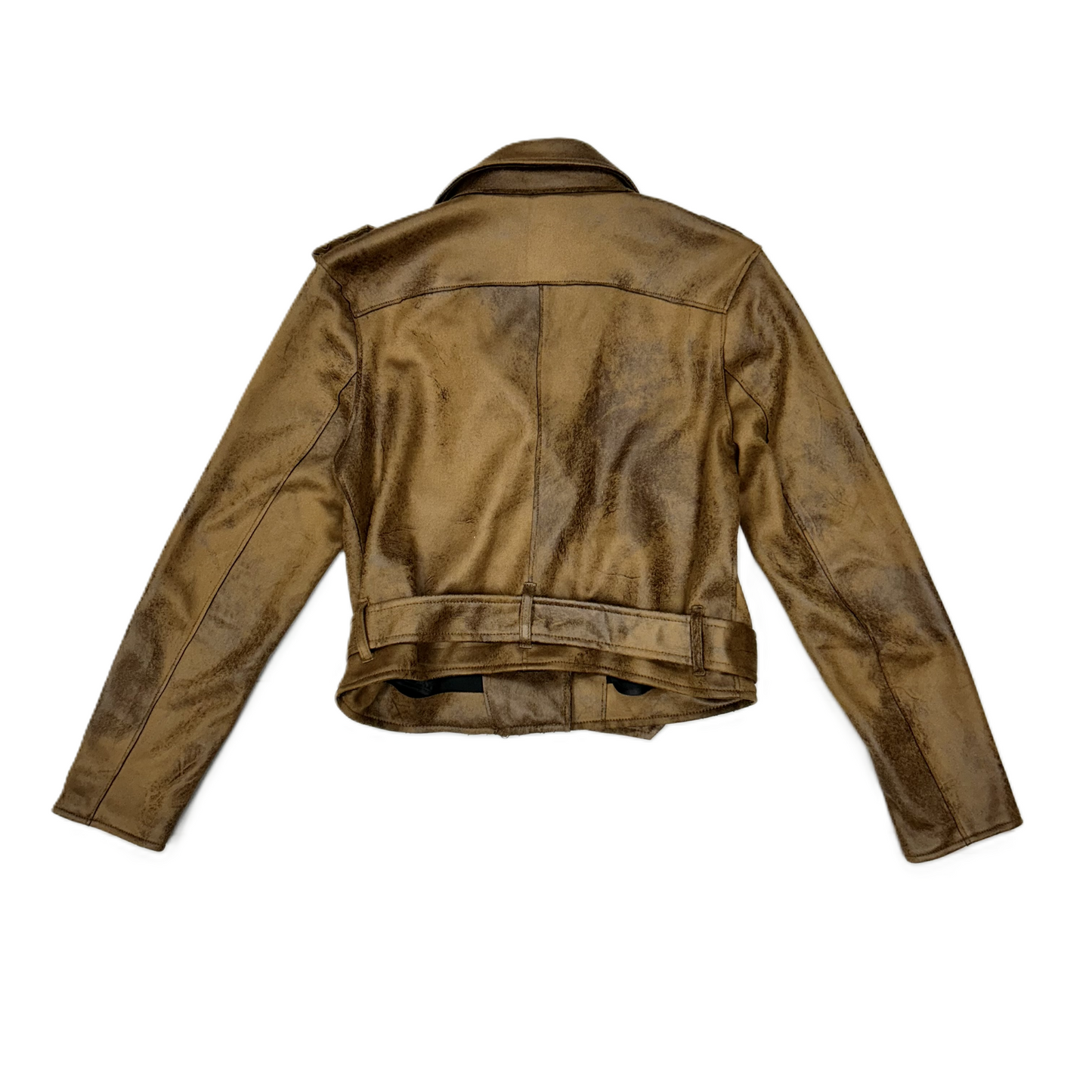 Jacket Moto By Venus In Brown, Size: M